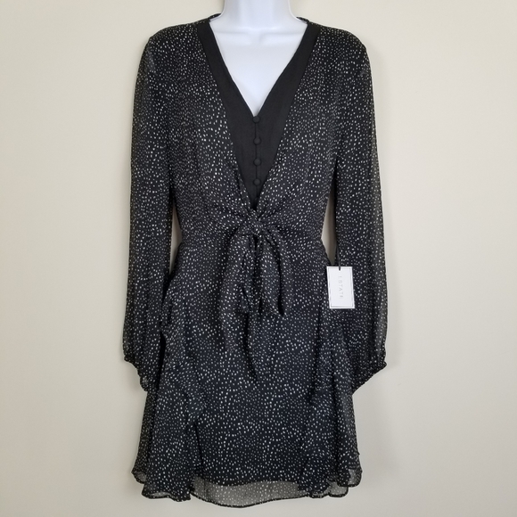 1. State Dresses & Skirts - 𝅺1.state Long Sleeve Ruffle Dress Large New